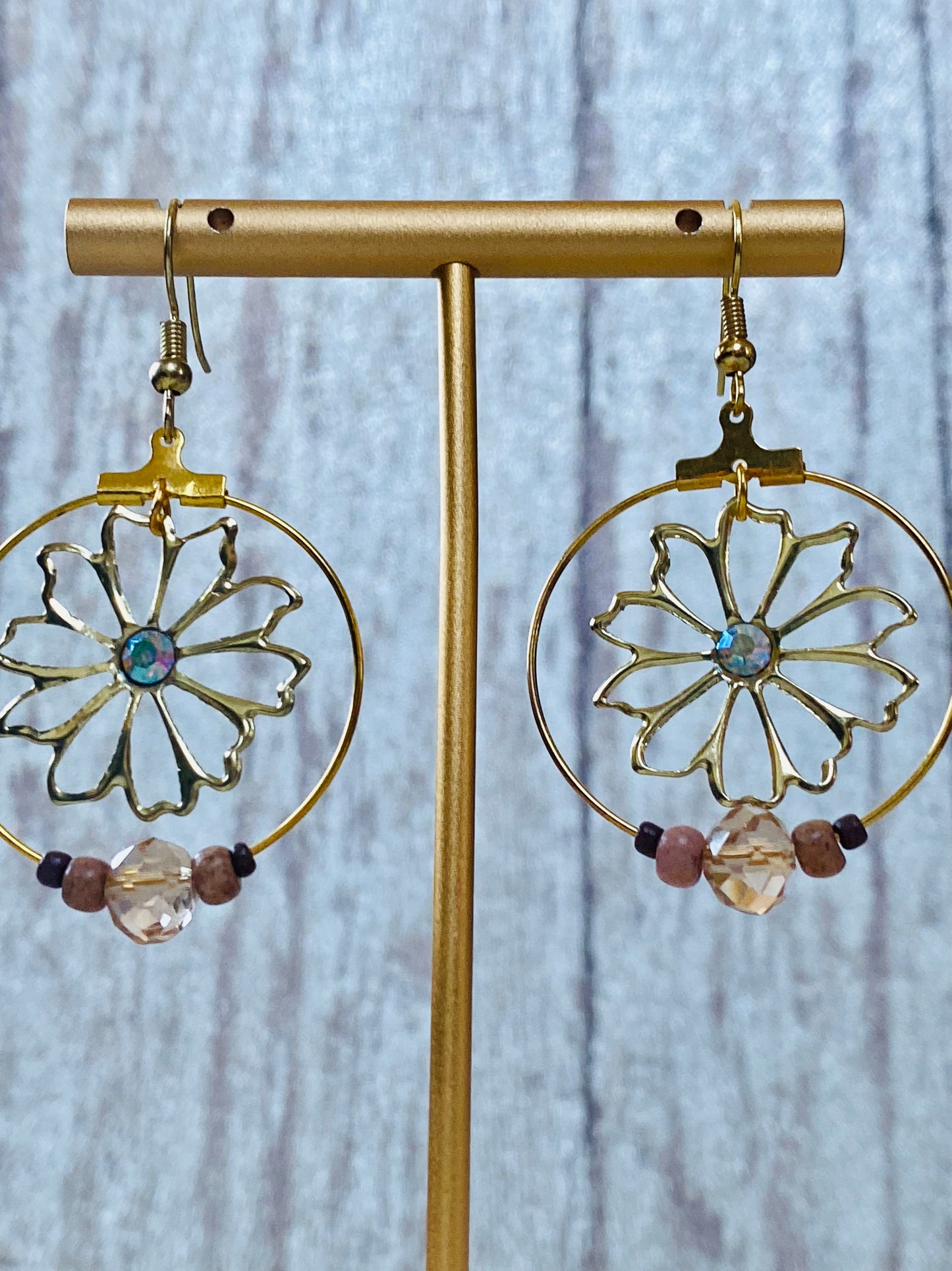 Flower Power Hoop Earrings