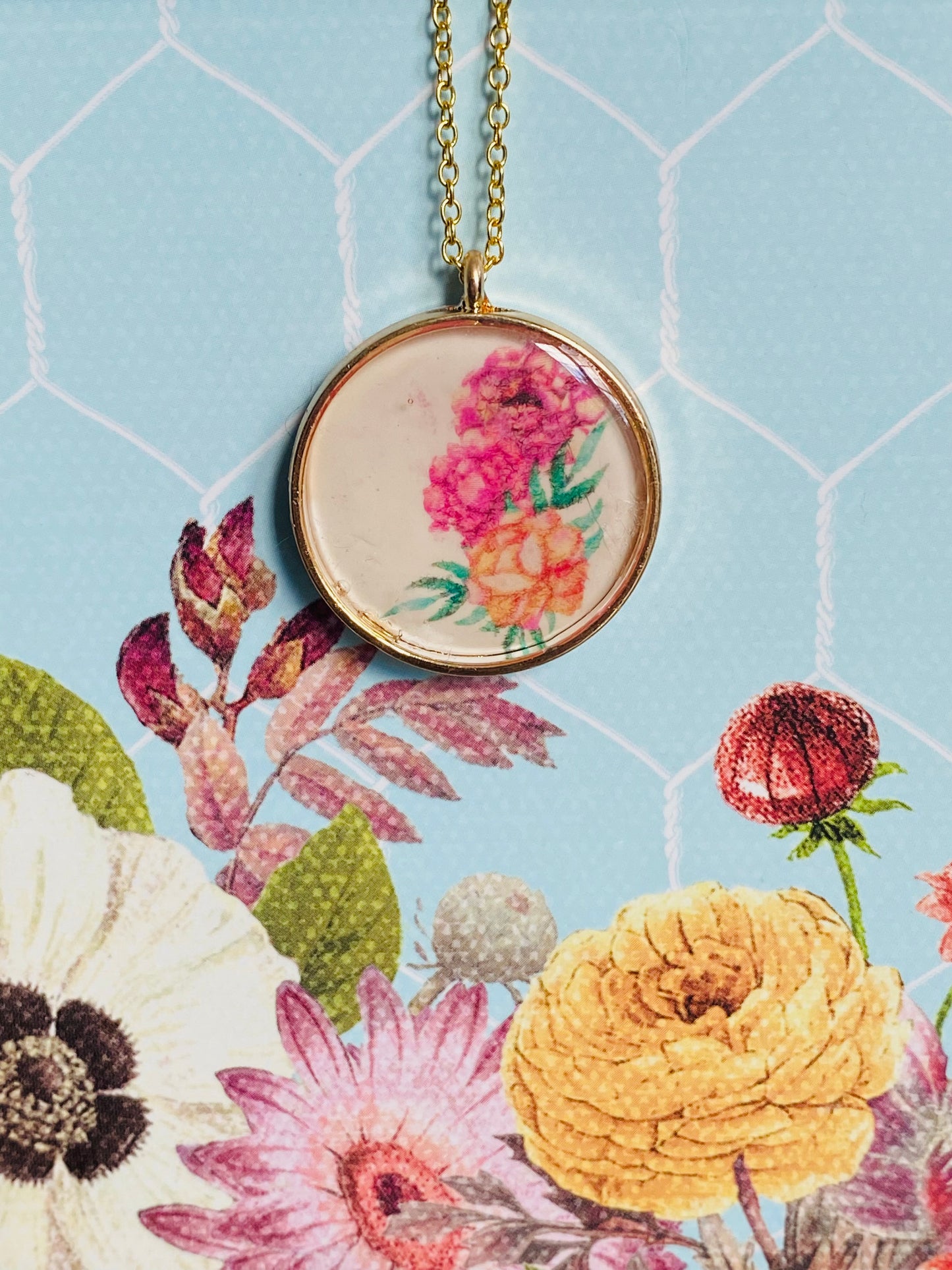 Floral Bunch Necklace