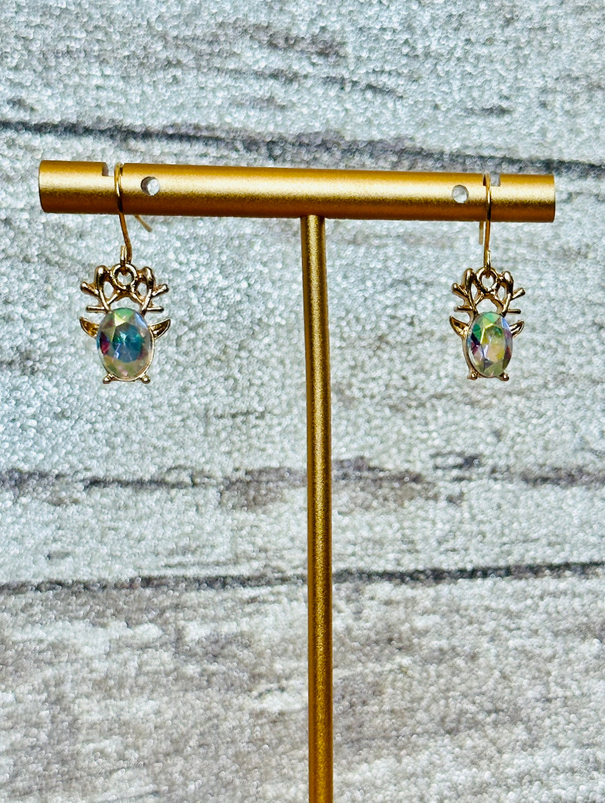 Golden Antler Earrings