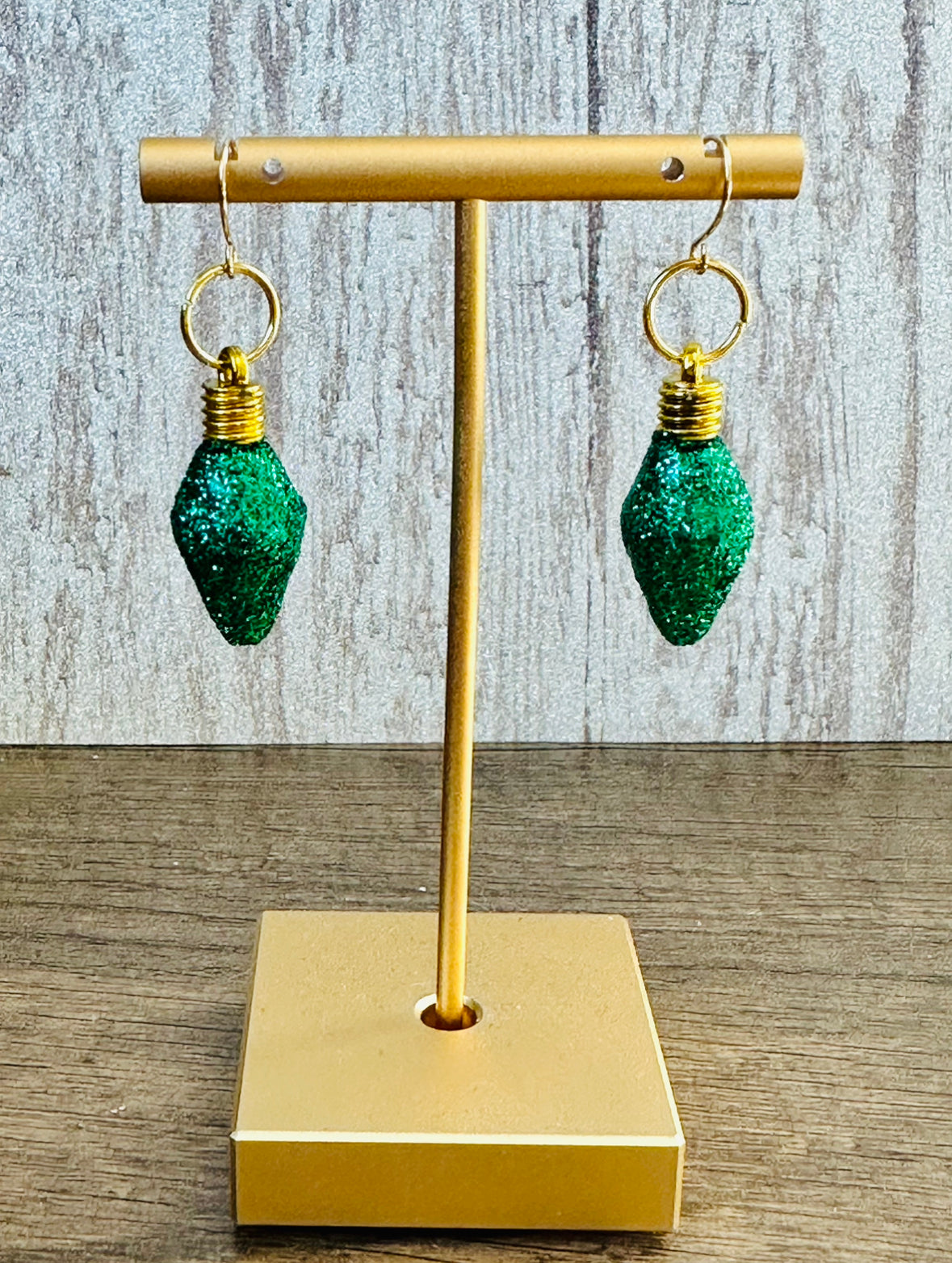 Large Holiday Bulb Earrings