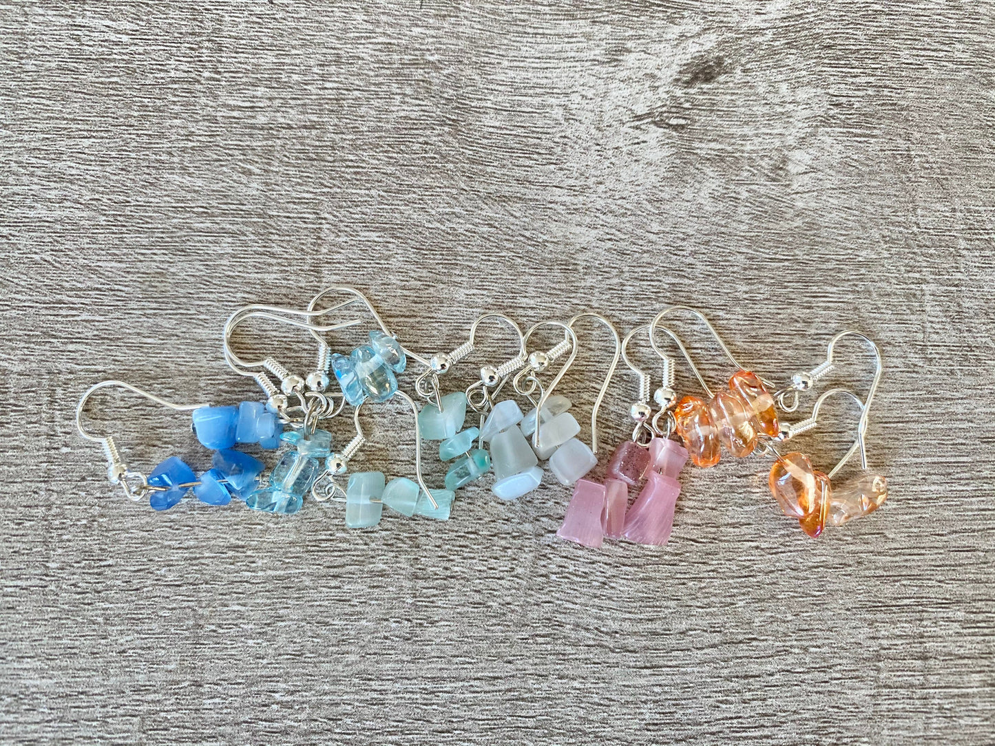 Glass Cluster Earrings