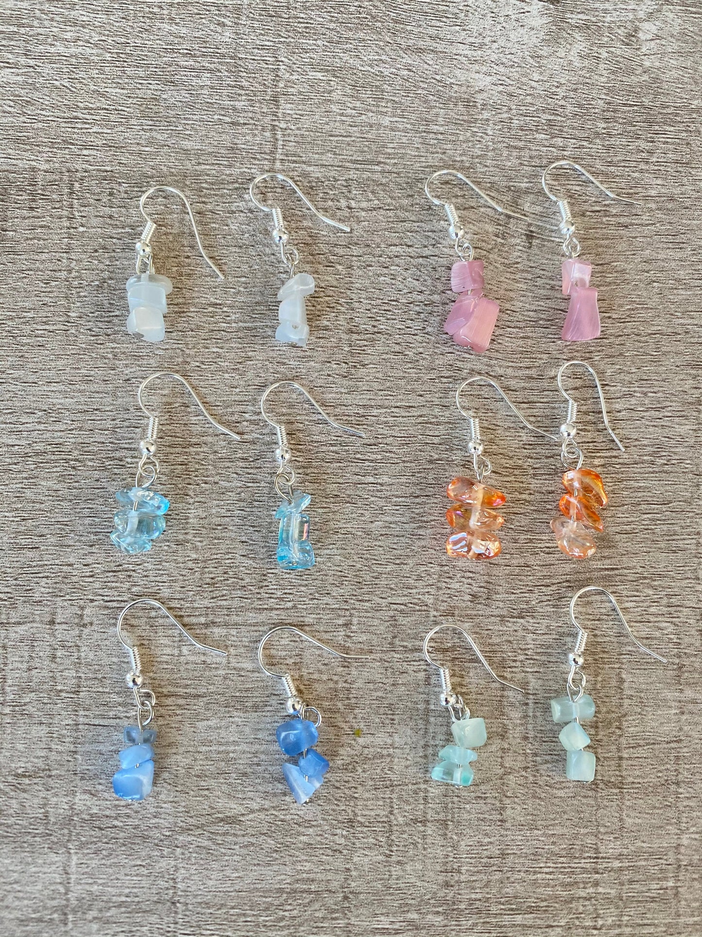 Glass Cluster Earrings