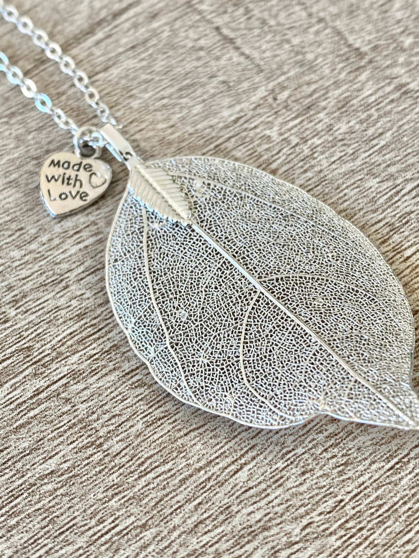 Silver Leaf Necklace