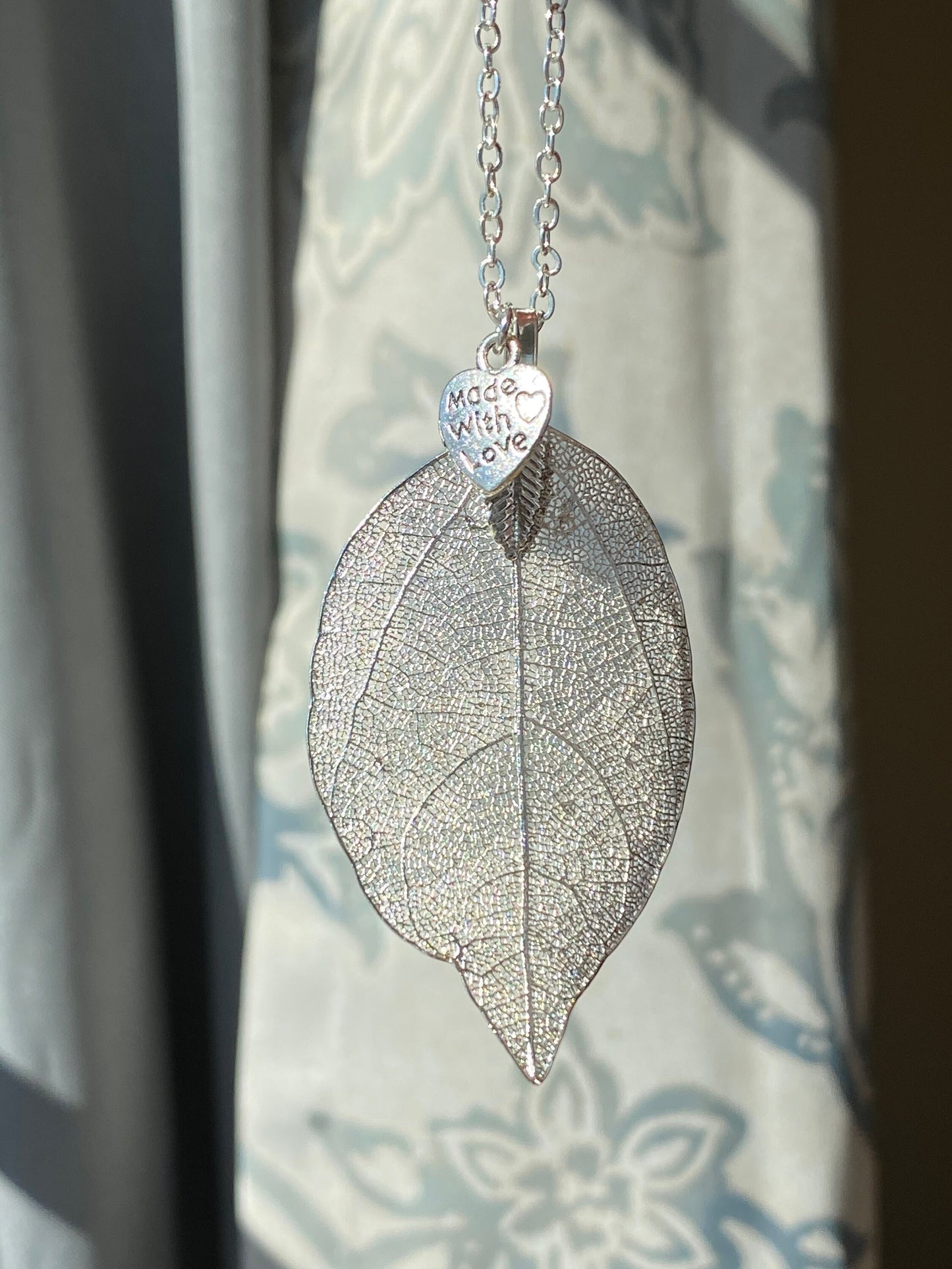 Silver Leaf Necklace
