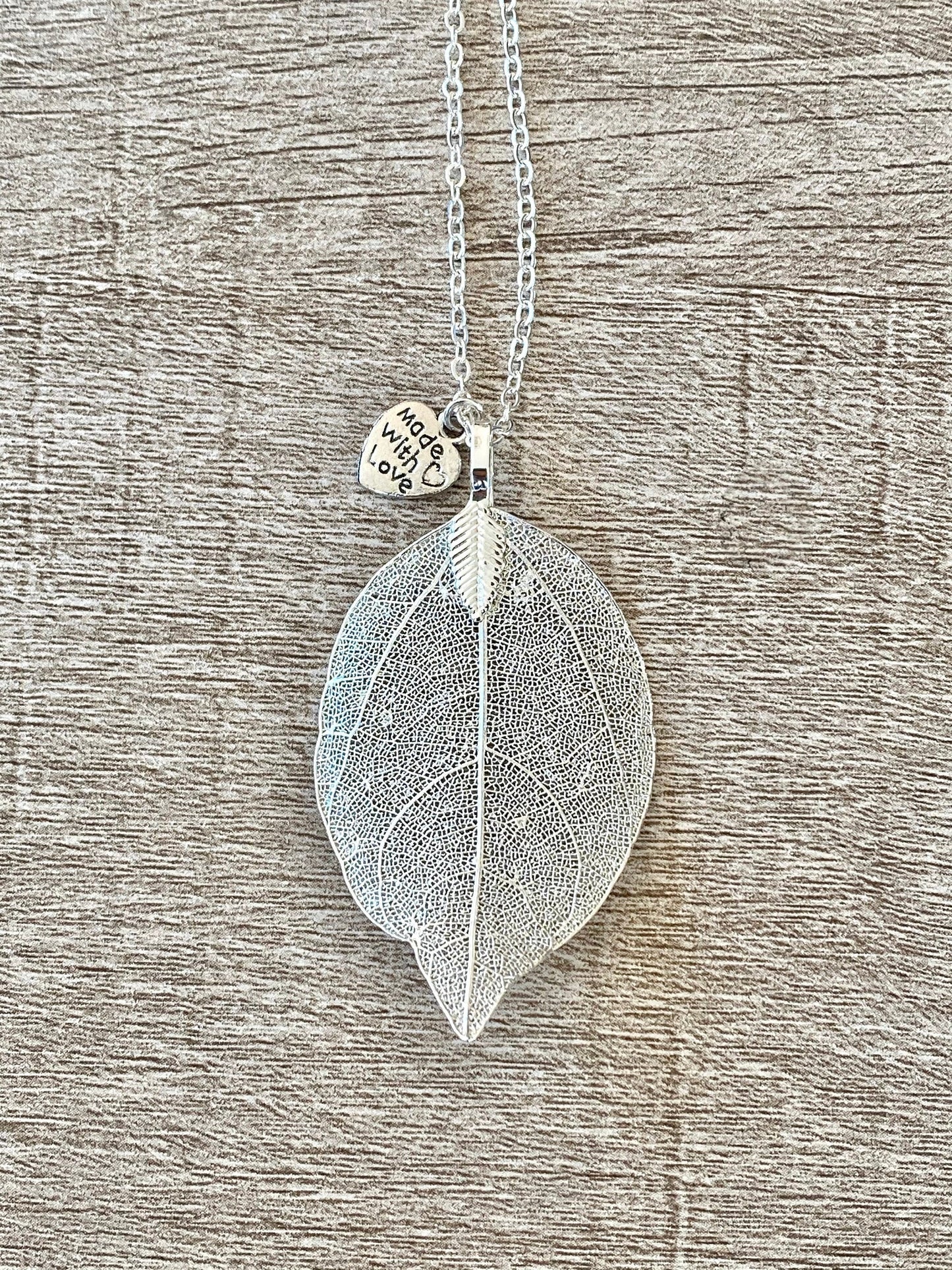 Silver Leaf Necklace