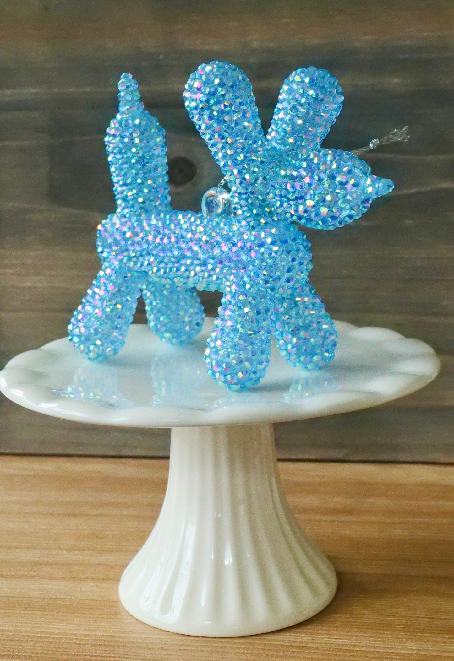 Rhinestoned Balloon Dog Ornament