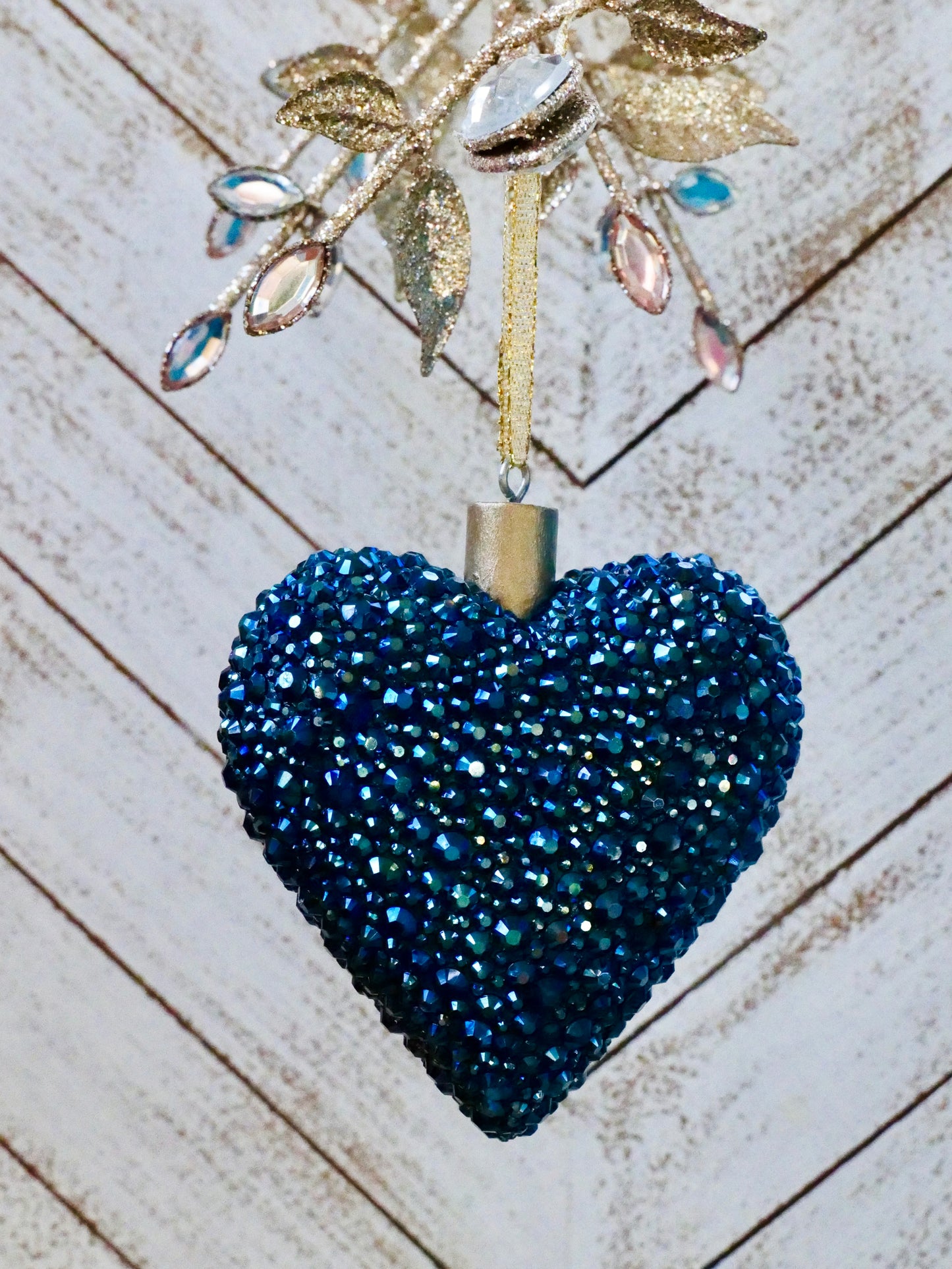 Rhinestoned Heart Ornament