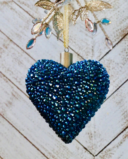 Rhinestoned Heart Ornament