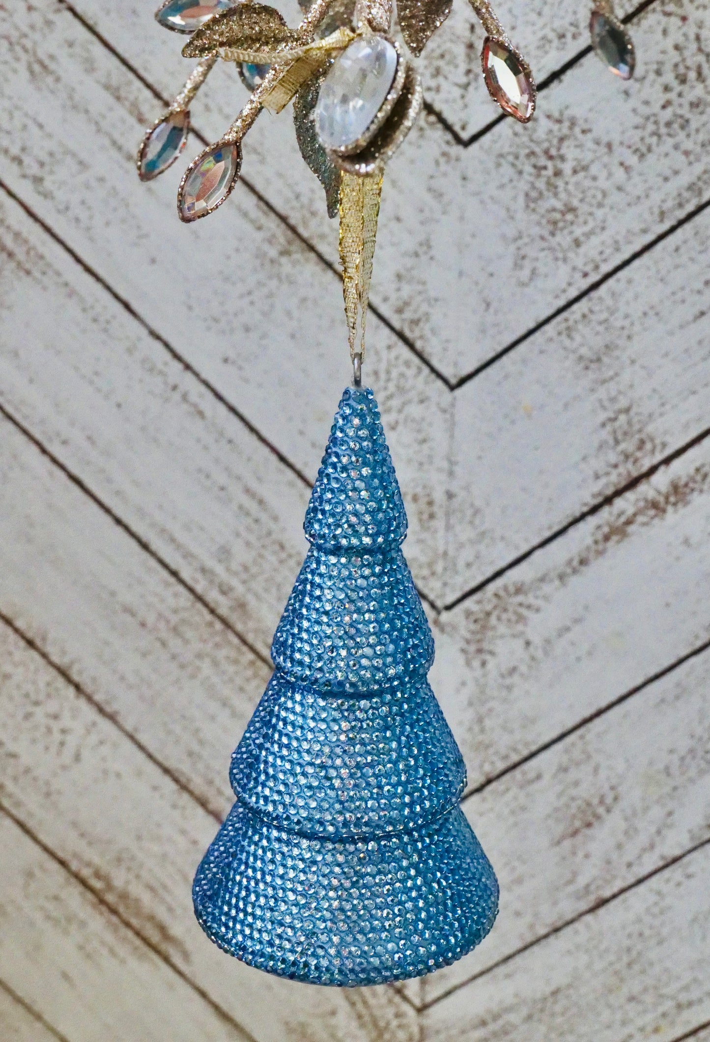 Rhinestoned Christmas Tree Ornament