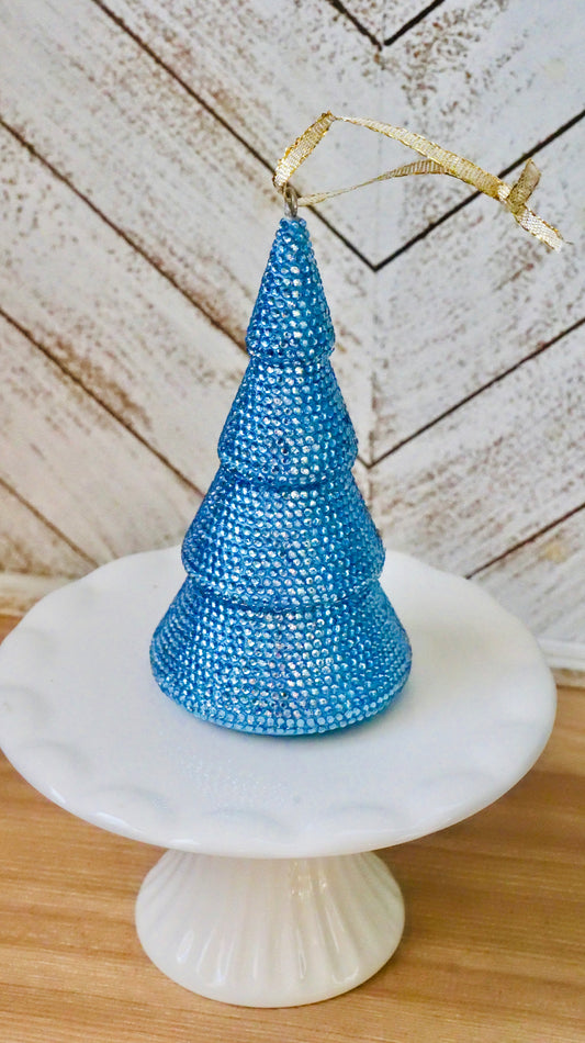 Rhinestoned Christmas Tree Ornament