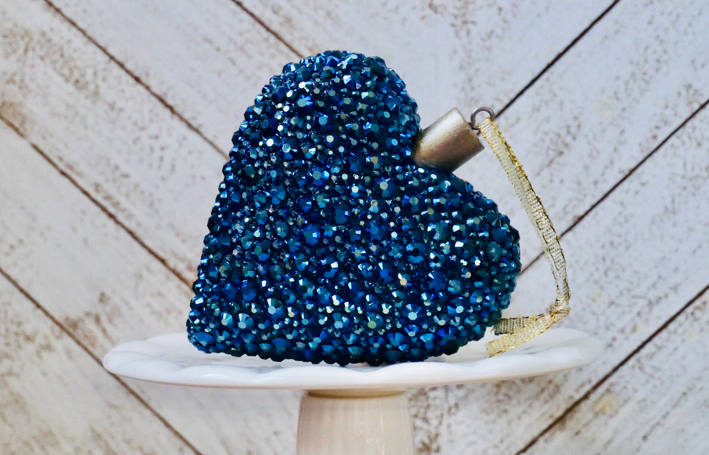 Rhinestoned Heart Ornament