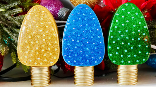 Rhinestone Christmas Bulb Tabletop Decoration