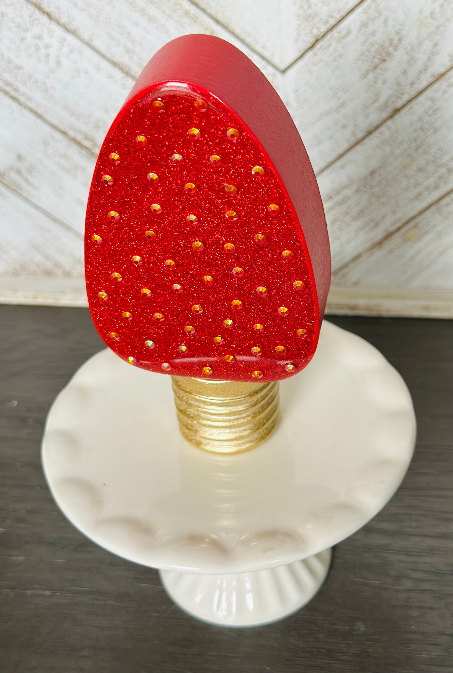 Rhinestone Christmas Bulb Tabletop Decoration