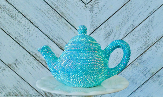Mini Rhinestone Teapot Decoration