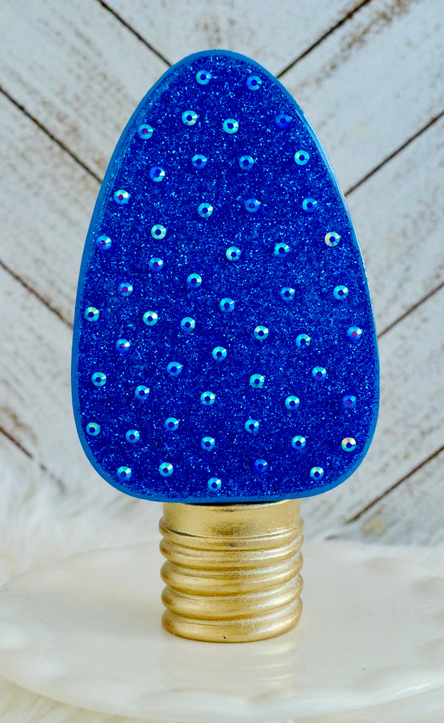 Rhinestone Christmas Bulb Tabletop Decoration