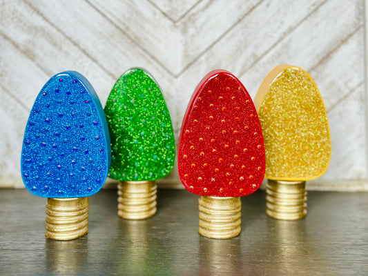 Rhinestone Christmas Bulb Tabletop Decoration