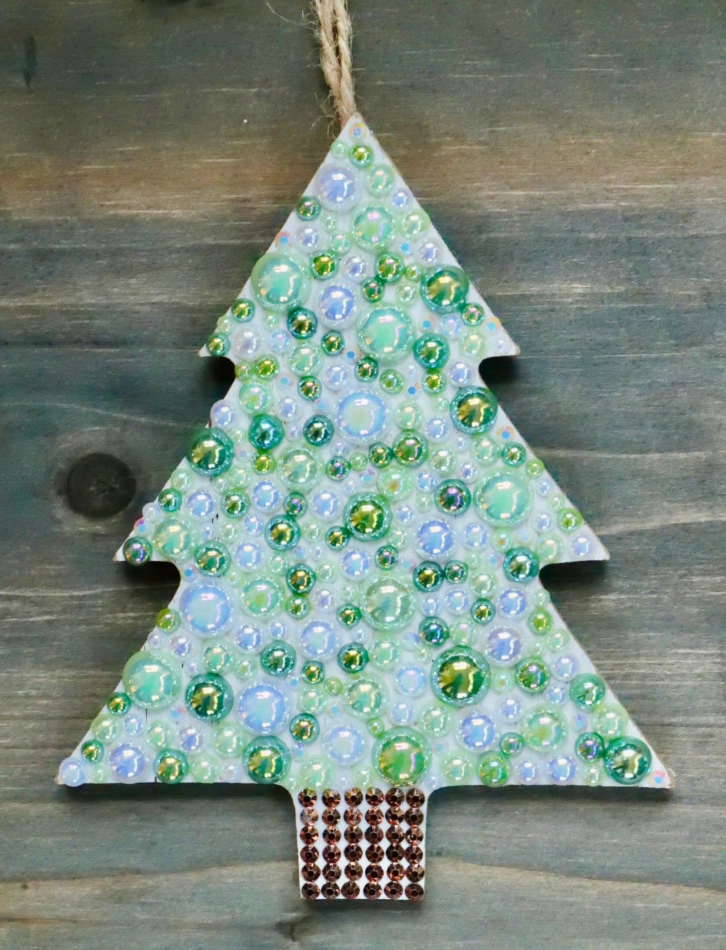 Christmas Tree Rhinestone Ornament – Sparkly Holiday Décor