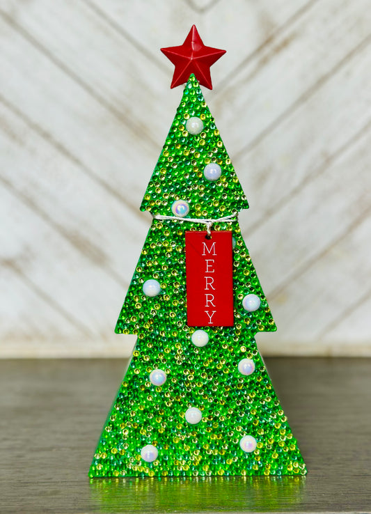 Merry Christmas Tree Tabletop Decor