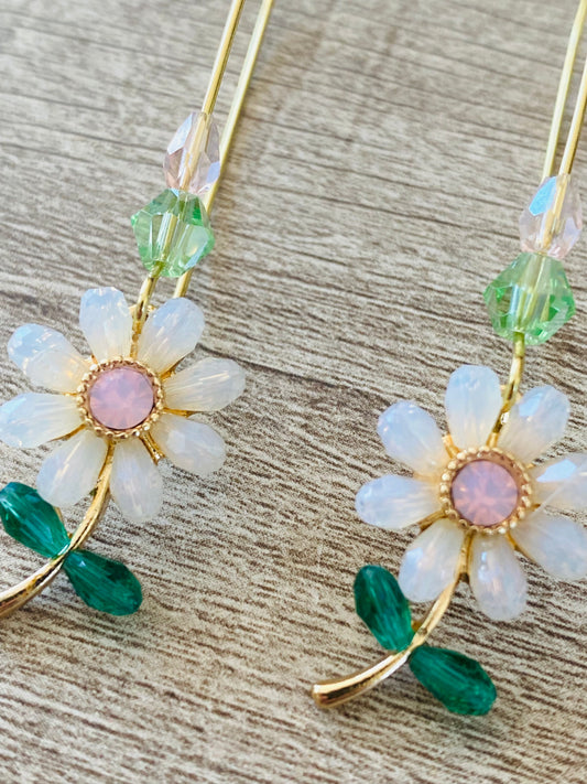 Daisy Hoop Earrings