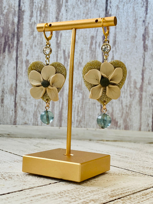 Golden Daisy Earrings