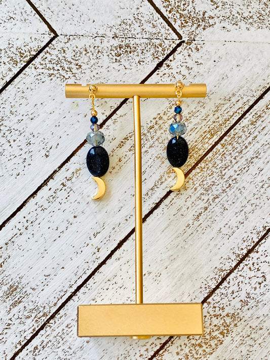 Midnight Moon Earrings