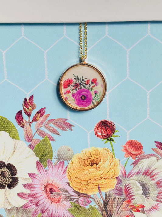 Floral Bunch Necklace